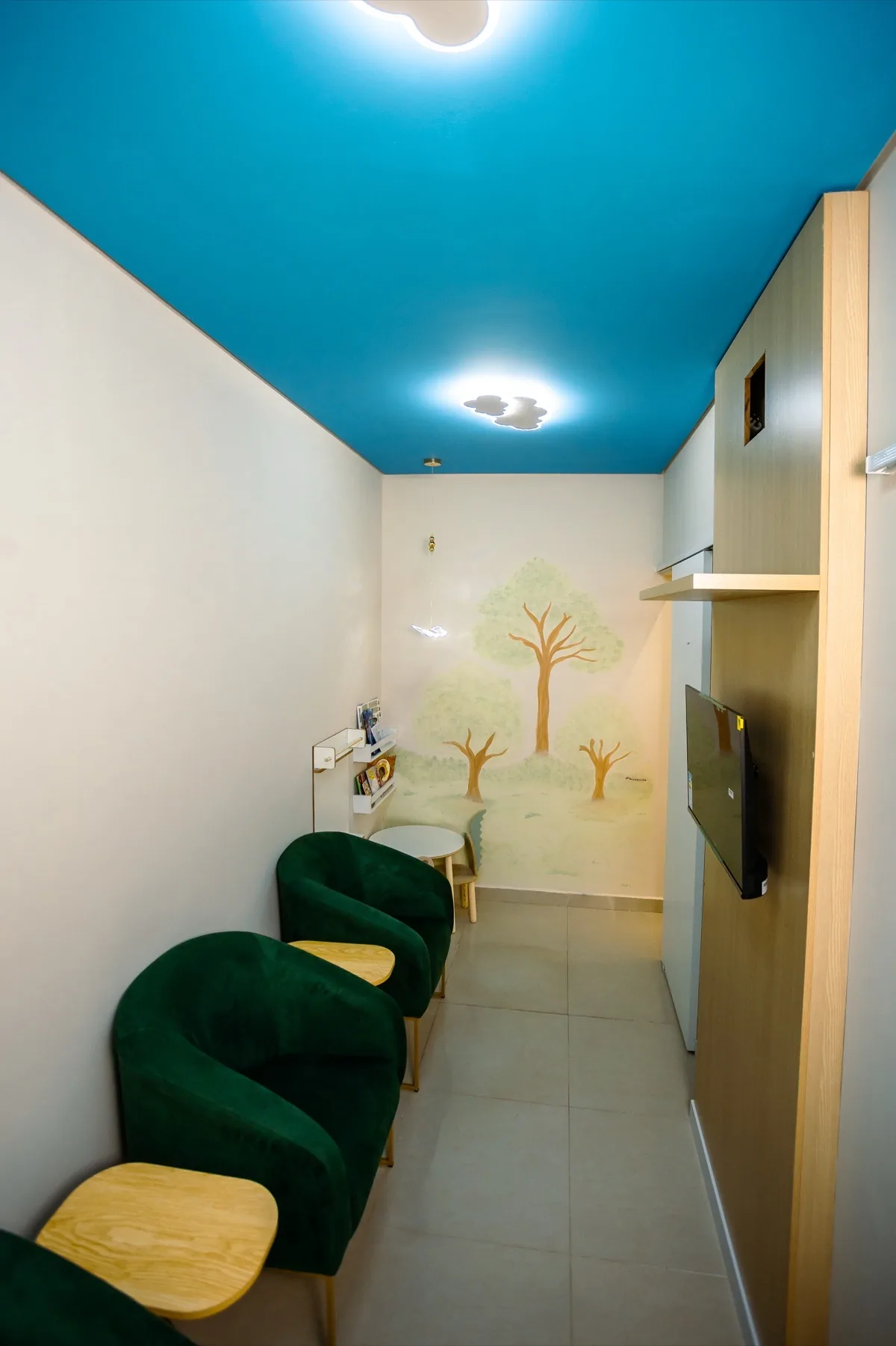 Espaço kids decorado e interativo para crianças